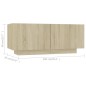 vidaXL Mobile per TV Rovere Sonoma 100x35x40 cm Legno Multistrato vidaXL Mobile per TV Rovere Sonoma 100x35x40 cm Legno Multistrato