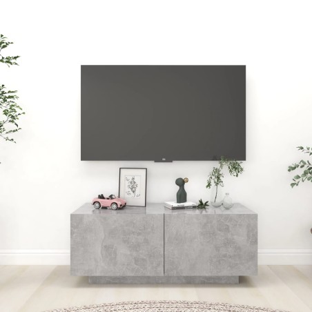 vidaXL Mobile TV Grigio Cemento 100x35x40 cm in Truciolato