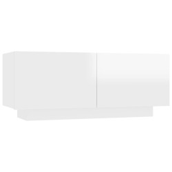 vidaXL Mobile TV Bianco Lucido 100x35x40 cm in Truciolato