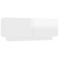 vidaXL Mobile TV Bianco Lucido 100x35x40 cm in Truciolato vidaXL Mobile TV Bianco Lucido 100x35x40 cm in Truciolato