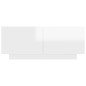 vidaXL Mobile TV Bianco Lucido 100x35x40 cm in Truciolato vidaXL Mobile TV Bianco Lucido 100x35x40 cm in Truciolato