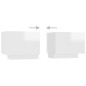vidaXL Mobile TV Bianco Lucido 100x35x40 cm in Truciolato vidaXL Mobile TV Bianco Lucido 100x35x40 cm in Truciolato