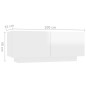 vidaXL Mobile TV Bianco Lucido 100x35x40 cm in Truciolato vidaXL Mobile TV Bianco Lucido 100x35x40 cm in Truciolato