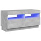 vidaXL Mobile Porta TV con Luci LED Grigio Cemento 80x35x40 cm vidaXL Mobile Porta TV con Luci LED Grigio Cemento 80x35x40 cm