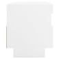 vidaXL Mobile Porta TV con Luci LED Bianco 100x35x40 cm