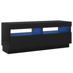 vidaXL Mobile Porta TV con Luci LED Nero 100x35x40 cm