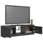 vidaXL Mobile Porta TV con Luci LED Grigio Lucido 120x30x35,5 cm vidaXL Mobile Porta TV con Luci LED Grigio Lucido 120x30x35,5 cm