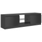 vidaXL Mobile Porta TV con Luci LED Grigio Lucido 120x30x35,5 cm vidaXL Mobile Porta TV con Luci LED Grigio Lucido 120x30x35,5 cm