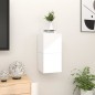 vidaXL Armadietti a Parete per TV 2 pz Bianco Lucido 30,5x30x30 cm vidaXL Armadietti a Parete per TV 2 pz Bianco Lucido 30,5x30x30 cm