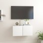 vidaXL Mobile Porta TV Pensile Bianco 60x30x30 cm vidaXL Mobile Porta TV Pensile Bianco 60x30x30 cm