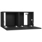 vidaXL Mobili Porta TV Sospesi 2 pz Neri 60x30x30 cm 