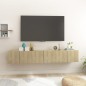 vidaXL Mobili Porta TV Sospesi 3 pz Rovere Sonoma 60x30x30 cm vidaXL Mobili Porta TV Sospesi 3 pz Rovere Sonoma 60x30x30 cm