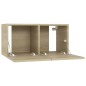 vidaXL Mobili Porta TV Sospesi 3 pz Rovere Sonoma 60x30x30 cm vidaXL Mobili Porta TV Sospesi 3 pz Rovere Sonoma 60x30x30 cm