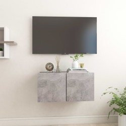 vidaXL Mobile Porta TV Sospeso Grigio Cemento 60x30x30 cm