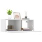 vidaXL Mobili Porta TV Bianchi 2 pz 80x30x30 cm in Legno Multistrato