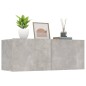 vidaXL Mobili Porta TV 2pz Grigio Cemento 80x30x30cm Legno Multistrato vidaXL Mobili Porta TV 2pz Grigio Cemento 80x30x30cm Legno Multistrato