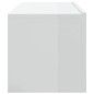 vidaXL Mobili TV da Parete 2 pz Bianco Lucido 100x30x30 cm in Legno vidaXL Mobili TV da Parete 2 pz Bianco Lucido 100x30x30 cm in Legno