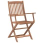 vidaXL Set da Pranzo da Giardino 5 pz in Legno Massello di Acacia