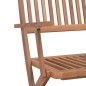 vidaXL Set da Pranzo da Giardino 5 pz in Legno Massello di Acacia