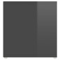 vidaXL Mobile Porta TV Grigio Lucido 107x35x37 cm in Truciolato vidaXL Mobile Porta TV Grigio Lucido 107x35x37 cm in Truciolato