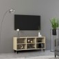 vidaXL Mobile TV con Gambe in Metallo Rovere Sonoma 103,5x30x50 cm vidaXL Mobile TV con Gambe in Metallo Rovere Sonoma 103,5x30x50 cm