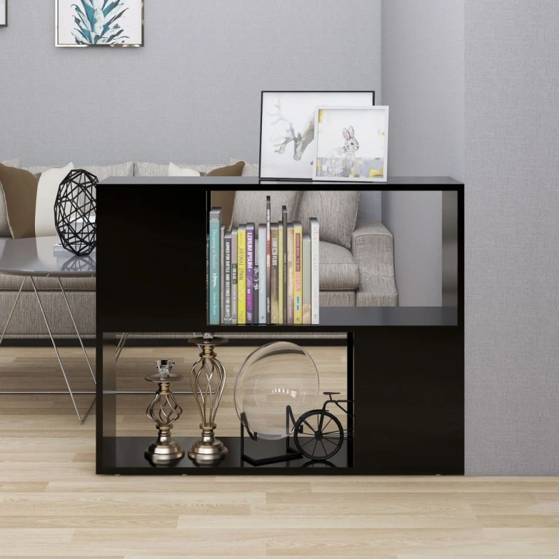 vidaXL Mobile TV Nero 80x24x63 cm in Truciolato vidaXL Mobile TV Nero 80x24x63 cm in Truciolato