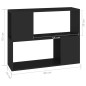 vidaXL Mobile TV Nero 80x24x63 cm in Truciolato vidaXL Mobile TV Nero 80x24x63 cm in Truciolato