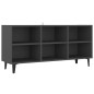 vidaXL Mobile TV con Gambe in Metallo Grigio 103,5x30x50 cm vidaXL Mobile TV con Gambe in Metallo Grigio 103,5x30x50 cm