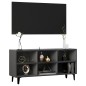 vidaXL Mobile TV con Gambe in Metallo Grigio 103,5x30x50 cm vidaXL Mobile TV con Gambe in Metallo Grigio 103,5x30x50 cm