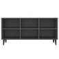 vidaXL Mobile TV con Gambe in Metallo Grigio 103,5x30x50 cm vidaXL Mobile TV con Gambe in Metallo Grigio 103,5x30x50 cm