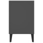 vidaXL Mobile TV con Gambe in Metallo Grigio 103,5x30x50 cm vidaXL Mobile TV con Gambe in Metallo Grigio 103,5x30x50 cm