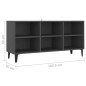 vidaXL Mobile TV con Gambe in Metallo Grigio 103,5x30x50 cm vidaXL Mobile TV con Gambe in Metallo Grigio 103,5x30x50 cm