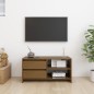 vidaXL Mobile Porta TV Marrone Miele 80x31x39 cm in Legno di Pino vidaXL Mobile Porta TV Marrone Miele 80x31x39 cm in Legno di Pino