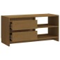 vidaXL Mobile Porta TV Marrone Miele 80x31x39 cm in Legno di Pino vidaXL Mobile Porta TV Marrone Miele 80x31x39 cm in Legno di Pino