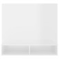 vidaXL Mobile TV a Muro Bianco Lucido 102x23,5x90 cm in Truciolato vidaXL Mobile TV a Muro Bianco Lucido 102x23,5x90 cm in Truciolato