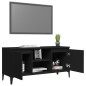 vidaXL Mobile TV con Gambe in Metallo Nero 103,5x30x50 cm vidaXL Mobile TV con Gambe in Metallo Nero 103,5x30x50 cm