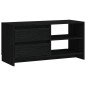 vidaXL Mobile Porta TV Nero 80x31x39 cm in Legno Massello di Pino vidaXL Mobile Porta TV Nero 80x31x39 cm in Legno Massello di Pino