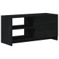 vidaXL Mobile Porta TV Nero 80x31x39 cm in Legno Massello di Pino vidaXL Mobile Porta TV Nero 80x31x39 cm in Legno Massello di Pino