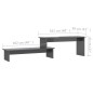 vidaXL Mobile Porta TV Grigio Lucido 180x30x43 cm in Truciolato vidaXL Mobile Porta TV Grigio Lucido 180x30x43 cm in Truciolato