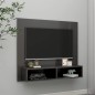 vidaXL Mobile TV a Muro Grigio Lucido 102x23,5x90 cm in Truciolato vidaXL Mobile TV a Muro Grigio Lucido 102x23,5x90 cm in Truciolato