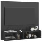 vidaXL Mobile TV a Muro Grigio Lucido 102x23,5x90 cm in Truciolato vidaXL Mobile TV a Muro Grigio Lucido 102x23,5x90 cm in Truciolato
