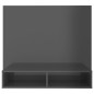 vidaXL Mobile TV a Muro Grigio Lucido 102x23,5x90 cm in Truciolato vidaXL Mobile TV a Muro Grigio Lucido 102x23,5x90 cm in Truciolato