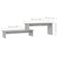 vidaXL Mobile TV Grigio Cemento 180x30x43 cm in Truciolato vidaXL Mobile TV Grigio Cemento 180x30x43 cm in Truciolato