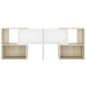 vidaXL Mobile Porta TV Bianco e Rovere Sonoma 104x30x52 cm Truciolato vidaXL Mobile Porta TV Bianco e Rovere Sonoma 104x30x52 cm Truciolato