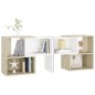 vidaXL Mobile Porta TV Bianco e Rovere Sonoma 104x30x52 cm Truciolato vidaXL Mobile Porta TV Bianco e Rovere Sonoma 104x30x52 cm Truciolato