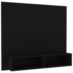 vidaXL Mobile TV a Muro Nero 102x23,5x90 cm in Truciolato