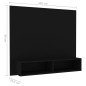 vidaXL Mobile TV a Muro Nero 102x23,5x90 cm in Truciolato vidaXL Mobile TV a Muro Nero 102x23,5x90 cm in Truciolato