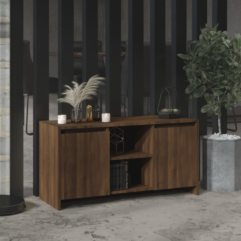 vidaXL Mobile Porta TV Rovere Marrone 102x37,5x52,5 cm in Truciolato vidaXL Mobile Porta TV Rovere Marrone 102x37,5x52,5 cm in Truciolato