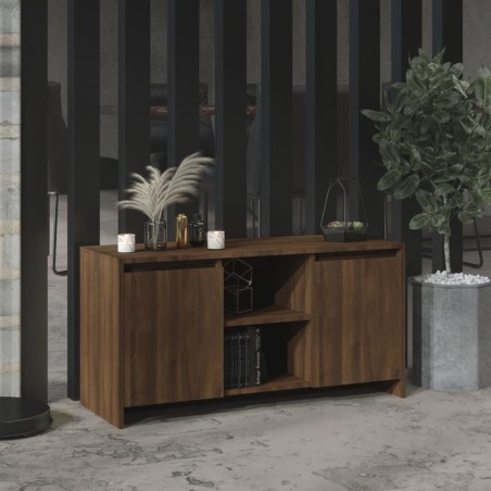 vidaXL Mobile Porta TV Rovere Marrone 102x37,5x52,5 cm in Truciolato
