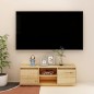 vidaXL Mobile Porta TV 110x30x40 cm in Legno Massello di Abete vidaXL Mobile Porta TV 110x30x40 cm in Legno Massello di Abete